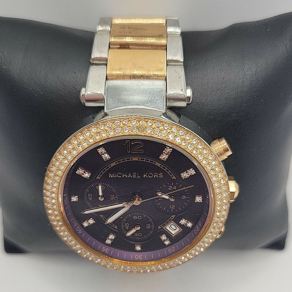 Michael Kors Parker MK6108 Women's StainlessSteel Analog Dial Quartz Watch AM431 - Picture 5 of 11